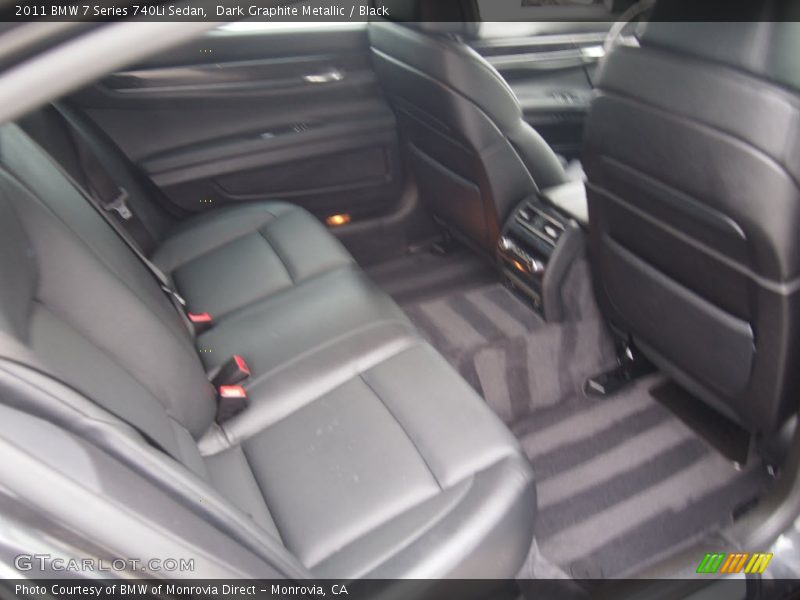 Dark Graphite Metallic / Black 2011 BMW 7 Series 740Li Sedan