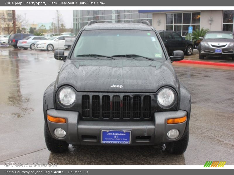 Black Clearcoat / Dark Slate Gray 2004 Jeep Liberty Sport