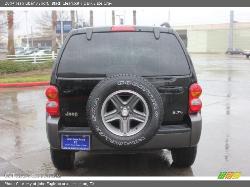 Black Clearcoat / Dark Slate Gray 2004 Jeep Liberty Sport