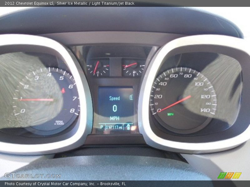 Silver Ice Metallic / Light Titanium/Jet Black 2012 Chevrolet Equinox LS