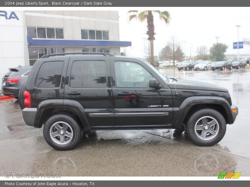 Black Clearcoat / Dark Slate Gray 2004 Jeep Liberty Sport