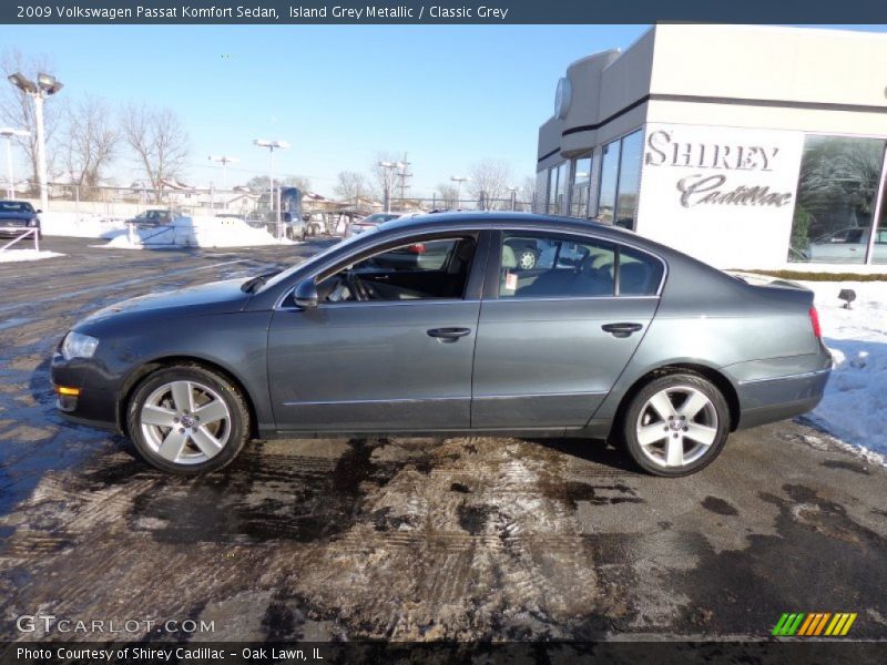 Island Grey Metallic / Classic Grey 2009 Volkswagen Passat Komfort Sedan
