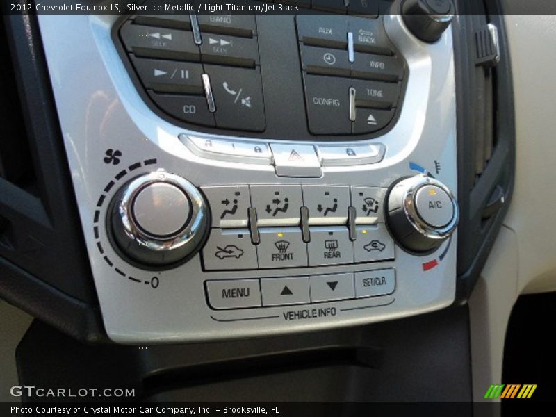 Silver Ice Metallic / Light Titanium/Jet Black 2012 Chevrolet Equinox LS