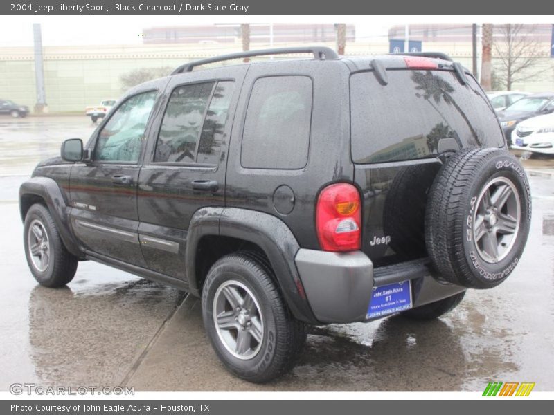 Black Clearcoat / Dark Slate Gray 2004 Jeep Liberty Sport