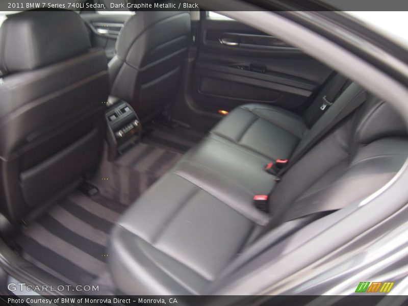 Dark Graphite Metallic / Black 2011 BMW 7 Series 740Li Sedan