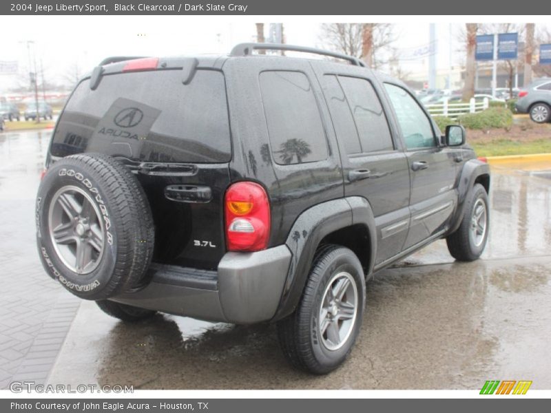 Black Clearcoat / Dark Slate Gray 2004 Jeep Liberty Sport