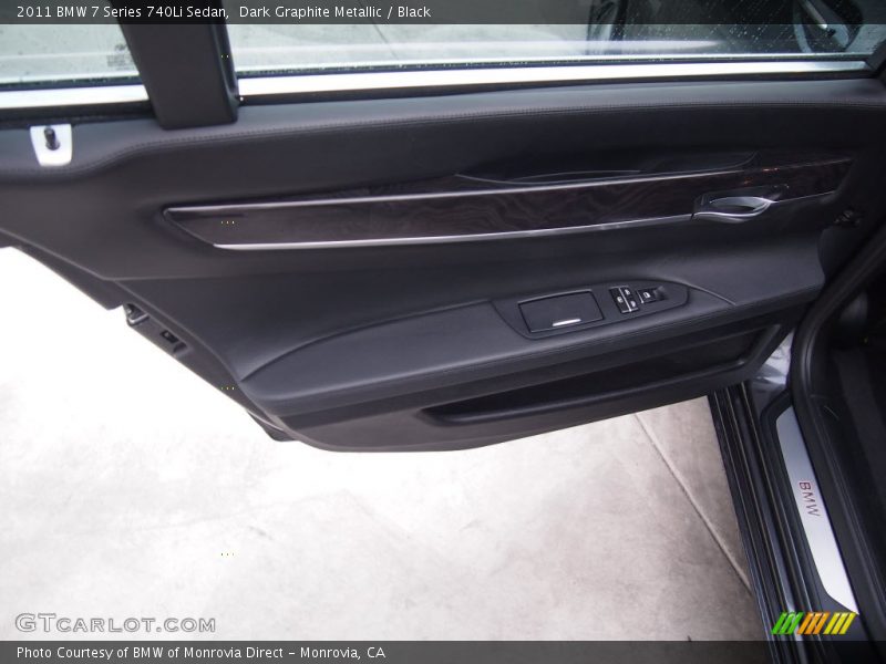 Dark Graphite Metallic / Black 2011 BMW 7 Series 740Li Sedan