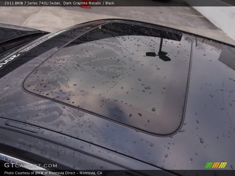 Dark Graphite Metallic / Black 2011 BMW 7 Series 740Li Sedan