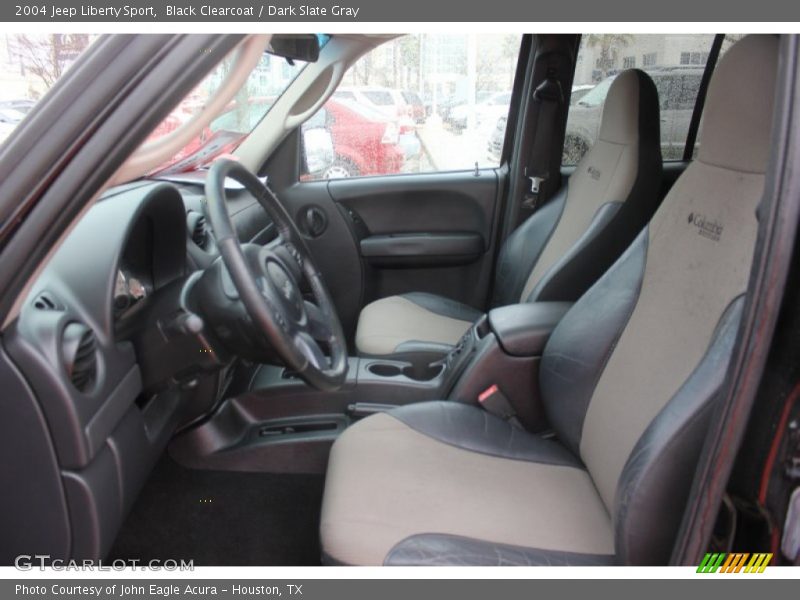 Black Clearcoat / Dark Slate Gray 2004 Jeep Liberty Sport