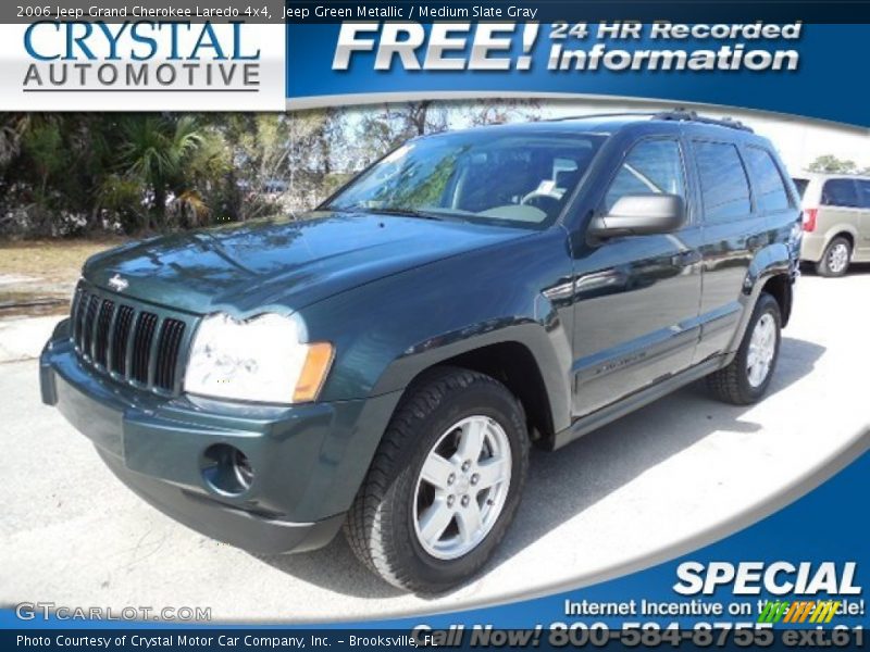 Jeep Green Metallic / Medium Slate Gray 2006 Jeep Grand Cherokee Laredo 4x4