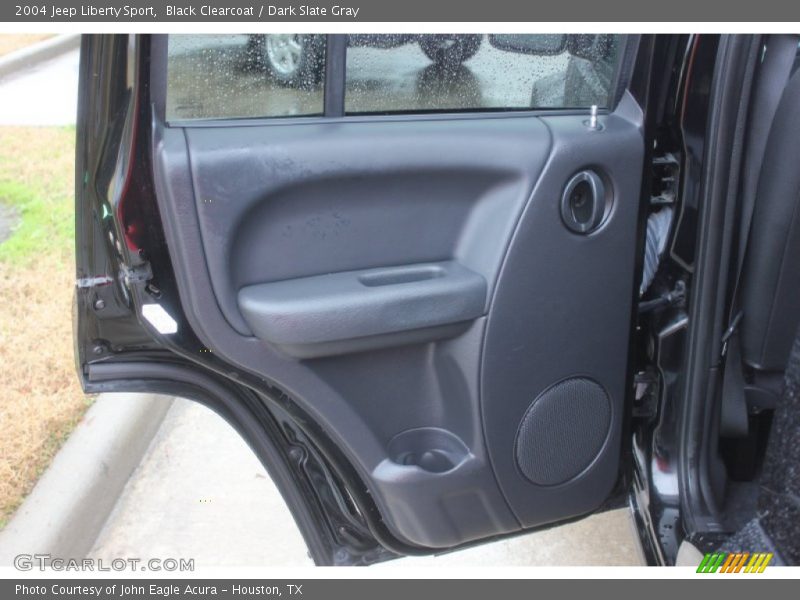 Black Clearcoat / Dark Slate Gray 2004 Jeep Liberty Sport