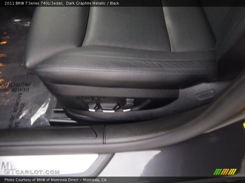 Dark Graphite Metallic / Black 2011 BMW 7 Series 740Li Sedan