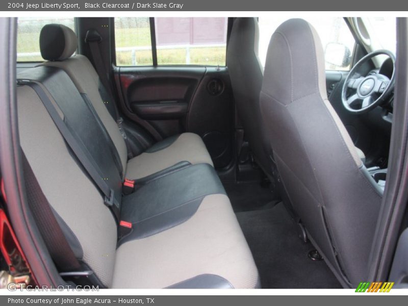 Black Clearcoat / Dark Slate Gray 2004 Jeep Liberty Sport