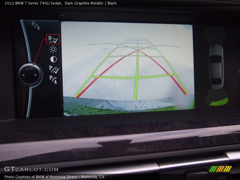 Dark Graphite Metallic / Black 2011 BMW 7 Series 740Li Sedan