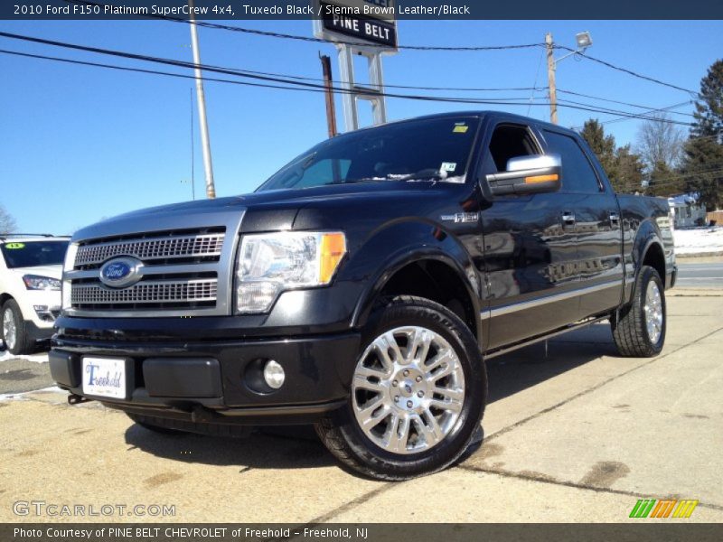 Tuxedo Black / Sienna Brown Leather/Black 2010 Ford F150 Platinum SuperCrew 4x4