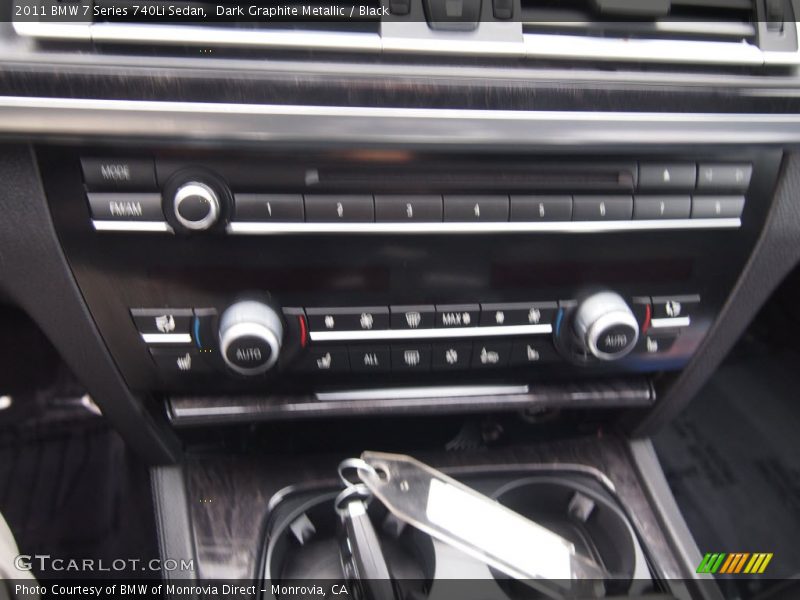 Dark Graphite Metallic / Black 2011 BMW 7 Series 740Li Sedan