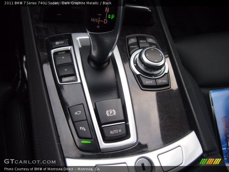 Dark Graphite Metallic / Black 2011 BMW 7 Series 740Li Sedan