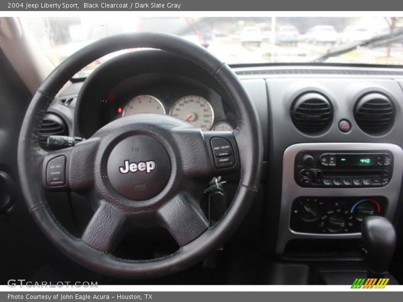 Black Clearcoat / Dark Slate Gray 2004 Jeep Liberty Sport