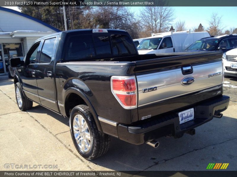 Tuxedo Black / Sienna Brown Leather/Black 2010 Ford F150 Platinum SuperCrew 4x4