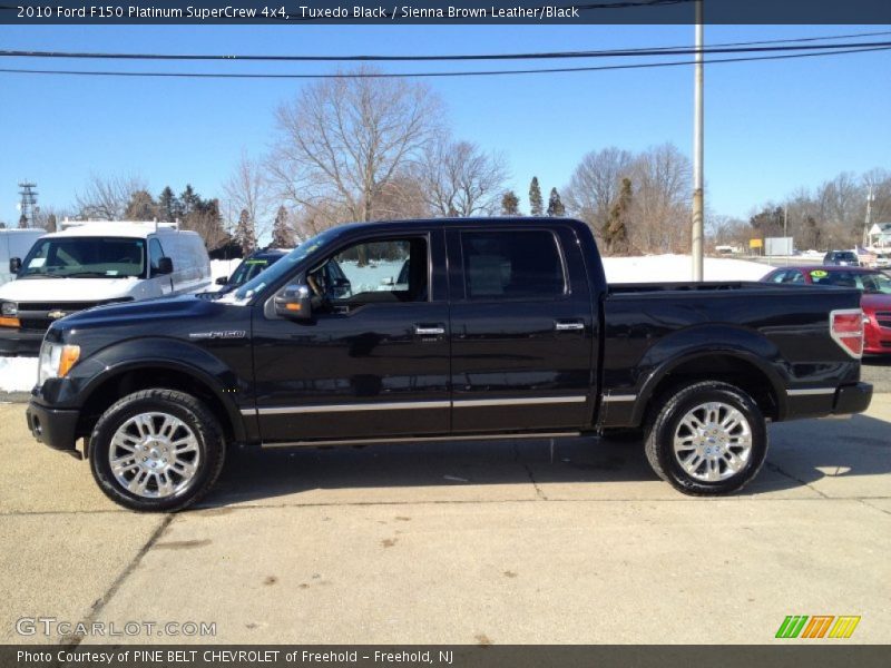Tuxedo Black / Sienna Brown Leather/Black 2010 Ford F150 Platinum SuperCrew 4x4
