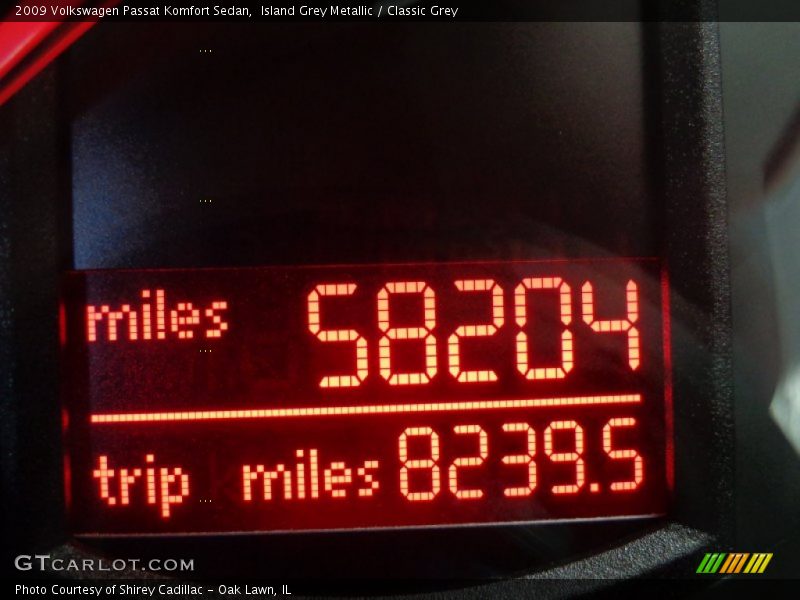Island Grey Metallic / Classic Grey 2009 Volkswagen Passat Komfort Sedan