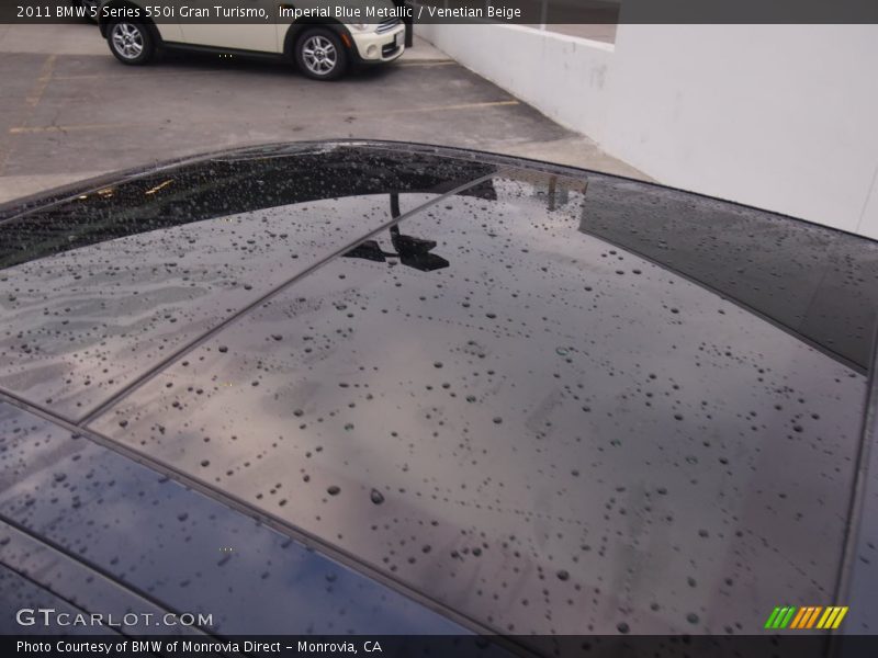 Imperial Blue Metallic / Venetian Beige 2011 BMW 5 Series 550i Gran Turismo