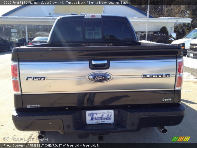 Tuxedo Black / Sienna Brown Leather/Black 2010 Ford F150 Platinum SuperCrew 4x4