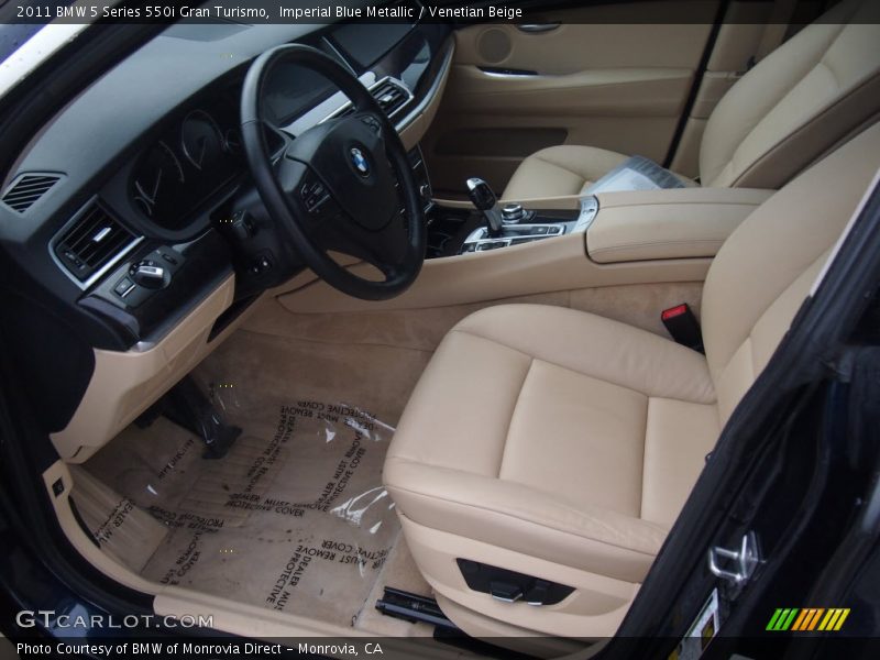 Imperial Blue Metallic / Venetian Beige 2011 BMW 5 Series 550i Gran Turismo