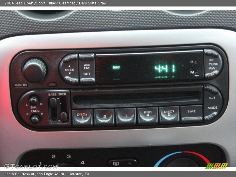 Black Clearcoat / Dark Slate Gray 2004 Jeep Liberty Sport