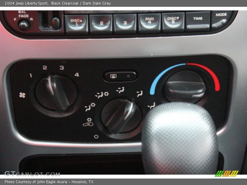 Black Clearcoat / Dark Slate Gray 2004 Jeep Liberty Sport