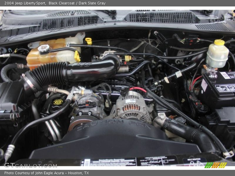 Black Clearcoat / Dark Slate Gray 2004 Jeep Liberty Sport
