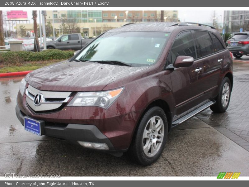 Dark Cherry Pearl / Ebony 2008 Acura MDX Technology