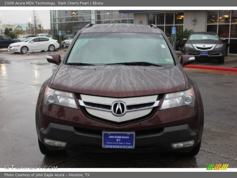 Dark Cherry Pearl / Ebony 2008 Acura MDX Technology