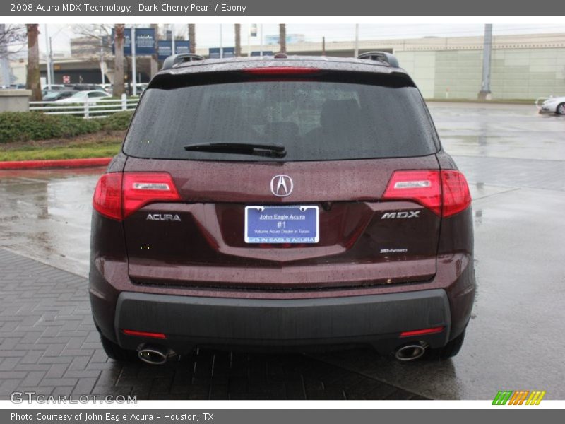 Dark Cherry Pearl / Ebony 2008 Acura MDX Technology