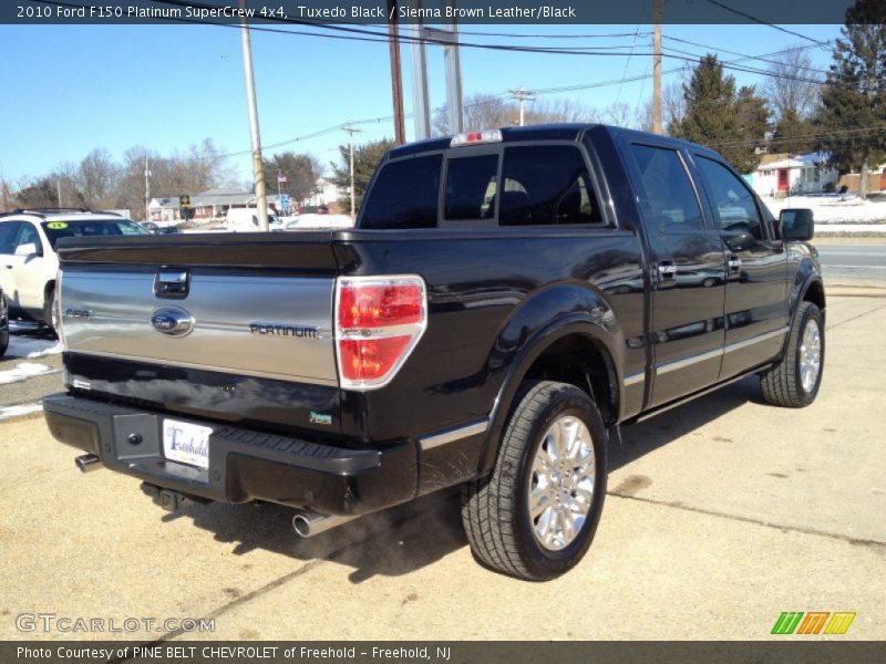 Tuxedo Black / Sienna Brown Leather/Black 2010 Ford F150 Platinum SuperCrew 4x4