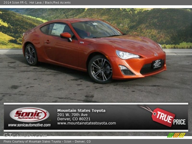 Hot Lava / Black/Red Accents 2014 Scion FR-S
