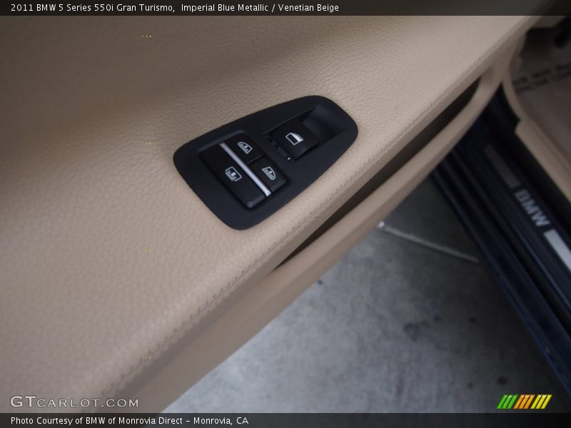 Imperial Blue Metallic / Venetian Beige 2011 BMW 5 Series 550i Gran Turismo