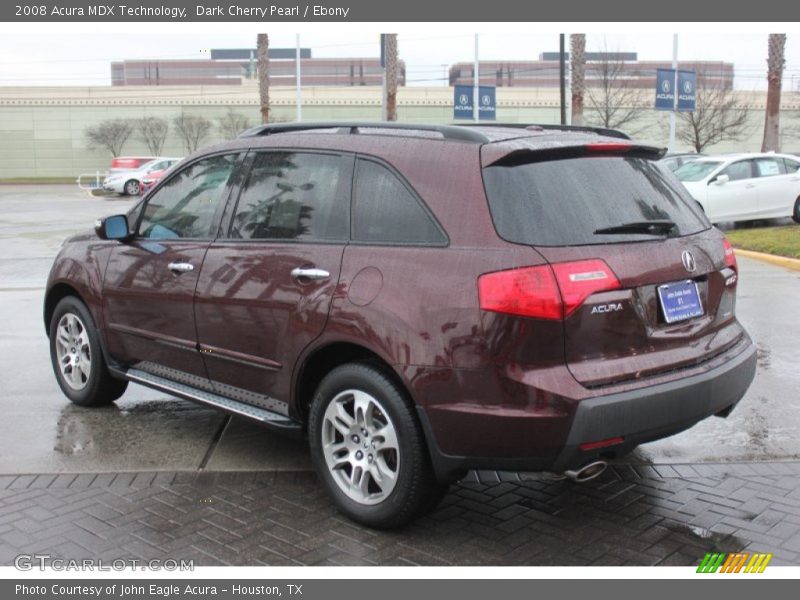 Dark Cherry Pearl / Ebony 2008 Acura MDX Technology