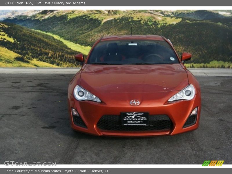 Hot Lava / Black/Red Accents 2014 Scion FR-S