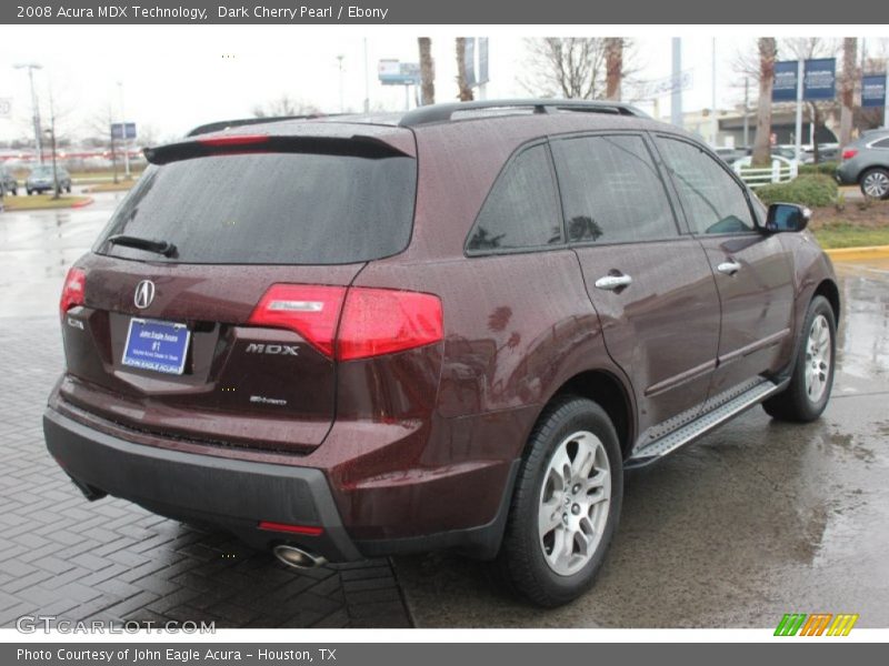 Dark Cherry Pearl / Ebony 2008 Acura MDX Technology