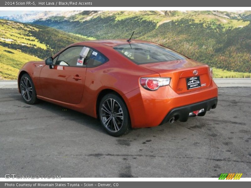 Hot Lava / Black/Red Accents 2014 Scion FR-S