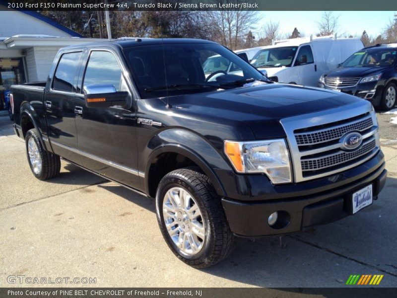 Tuxedo Black / Sienna Brown Leather/Black 2010 Ford F150 Platinum SuperCrew 4x4