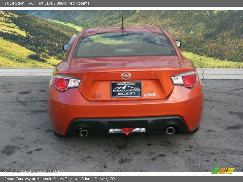 Hot Lava / Black/Red Accents 2014 Scion FR-S