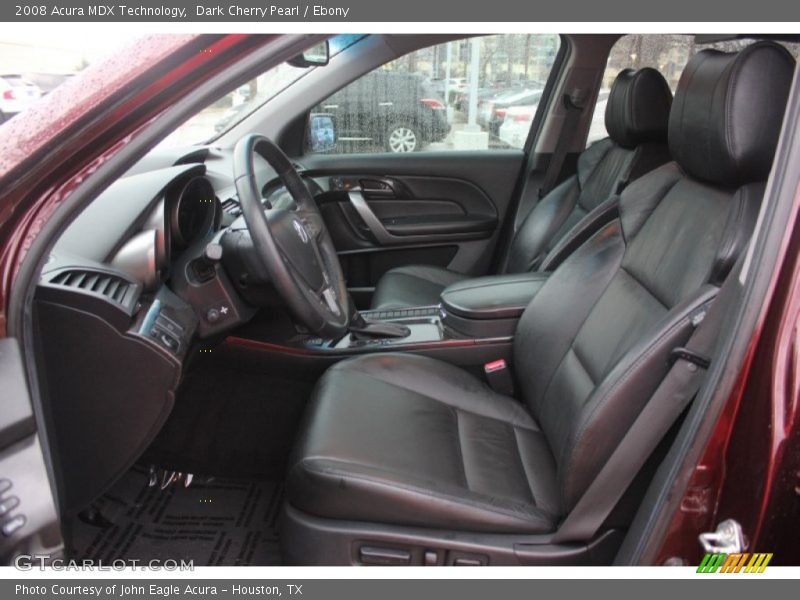 Dark Cherry Pearl / Ebony 2008 Acura MDX Technology