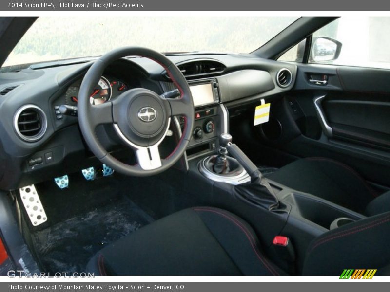 Black/Red Accents Interior - 2014 FR-S  