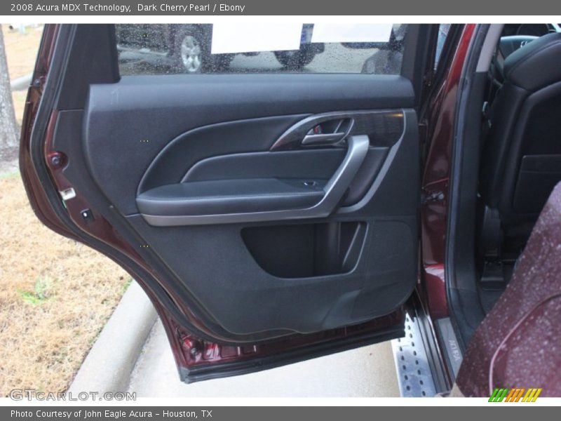 Dark Cherry Pearl / Ebony 2008 Acura MDX Technology