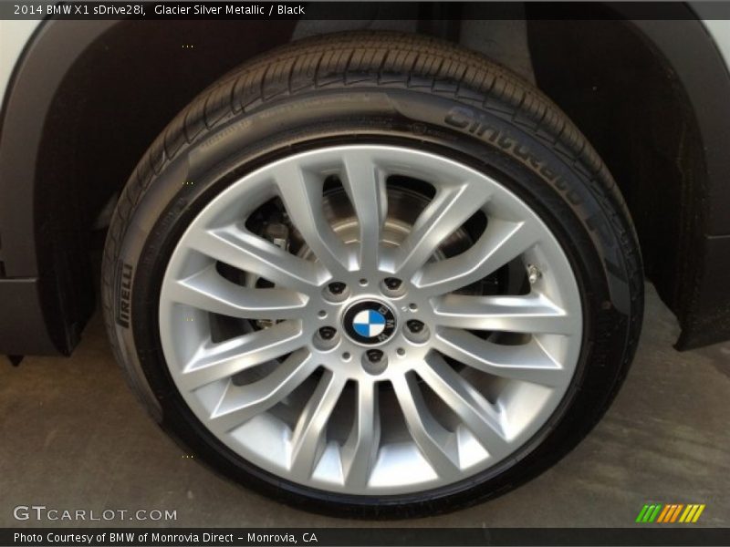Glacier Silver Metallic / Black 2014 BMW X1 sDrive28i