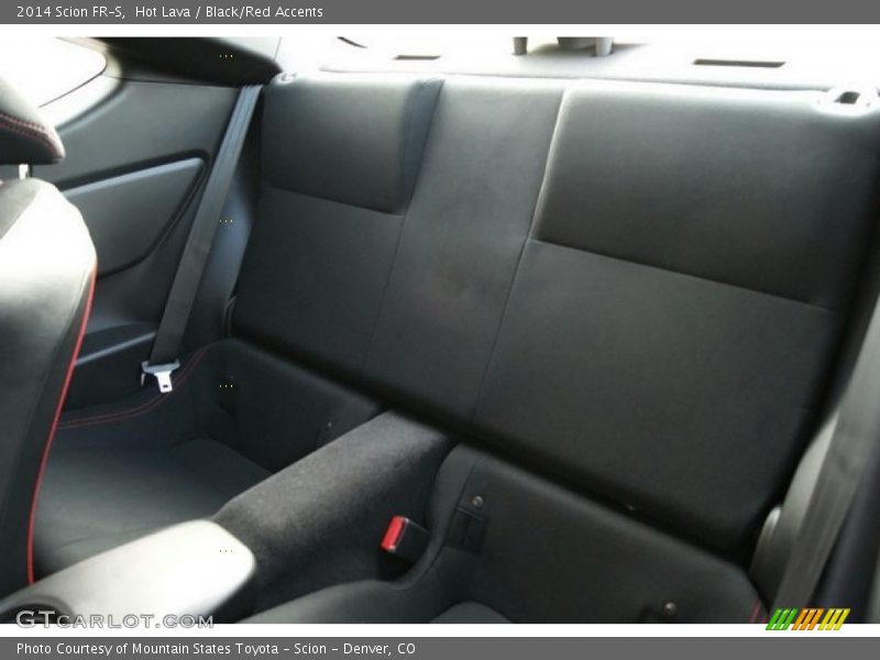 Rear Seat of 2014 FR-S 