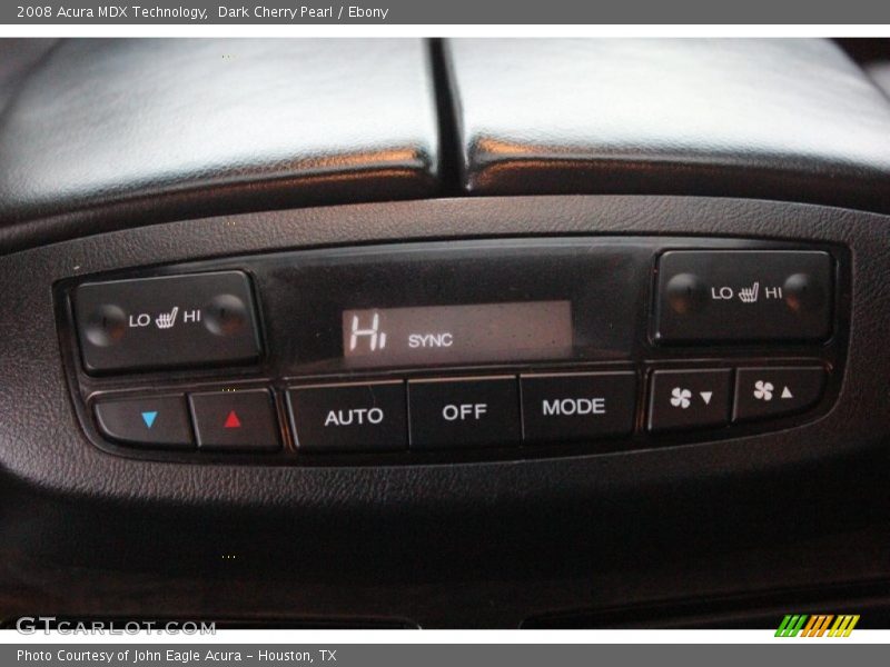 Dark Cherry Pearl / Ebony 2008 Acura MDX Technology