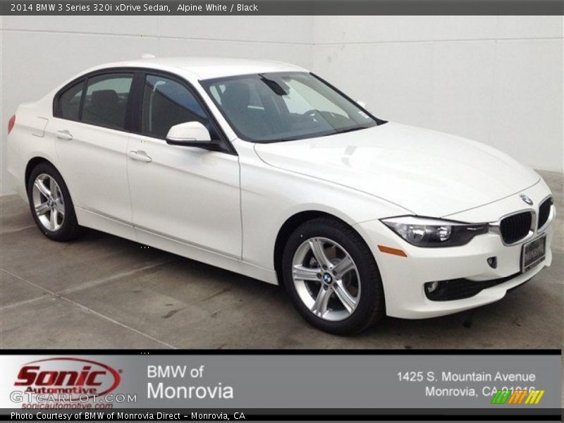 Alpine White / Black 2014 BMW 3 Series 320i xDrive Sedan